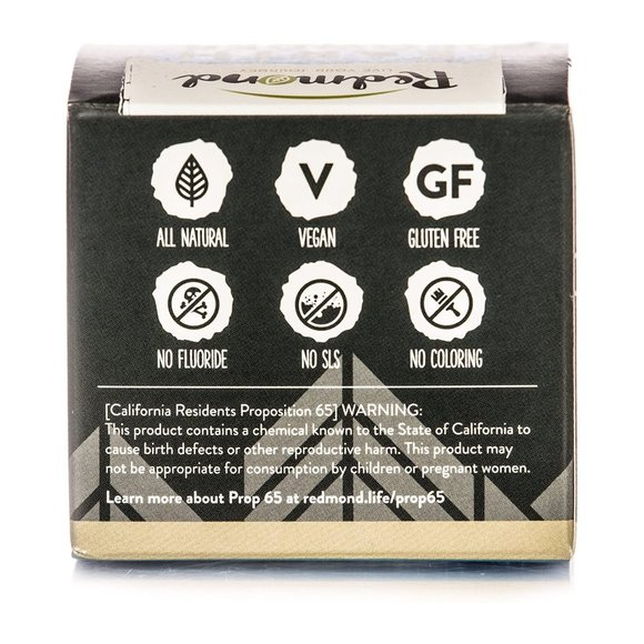 Redmond Earth Powder | Peppermint With Activated Charcoal Tooth Powder - Picture 3 of 4